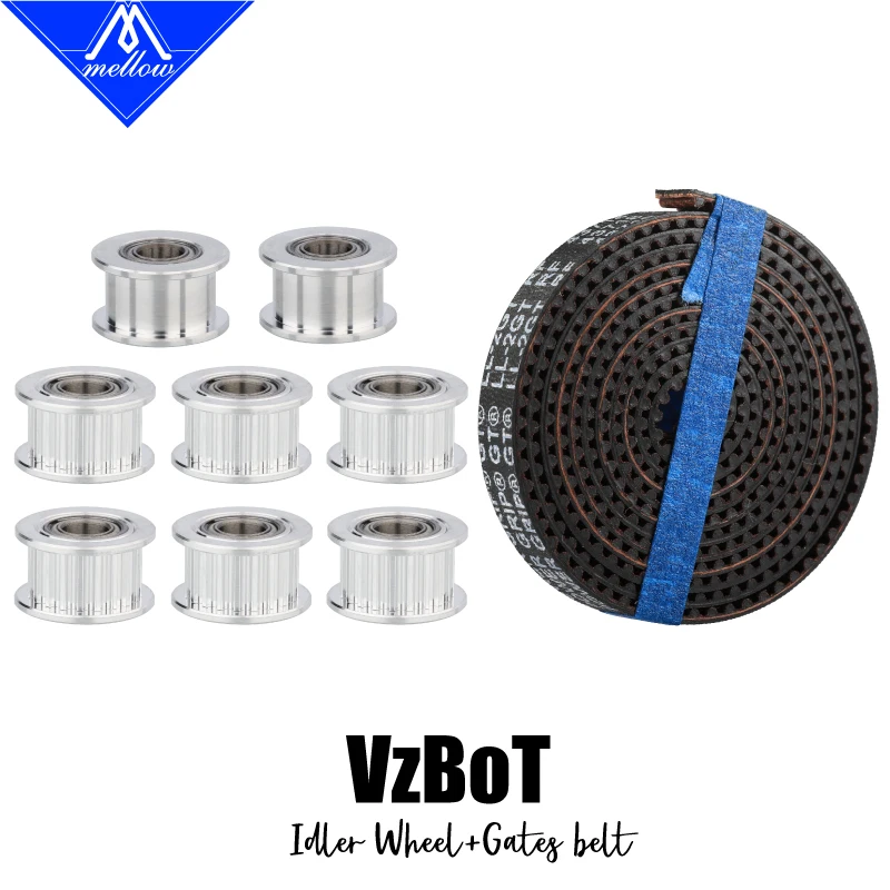 Kit de Correia Gt2 de Alumínio Suave com Polia Cronometrando para Impressora 3d Polia Cronometrando mm Furo mm mm 5m 2gt