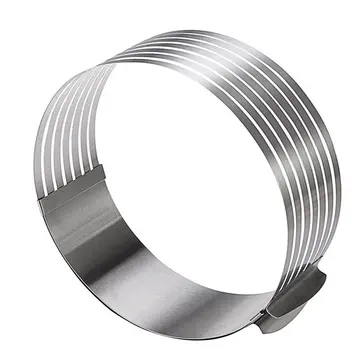 

Adjustable Stainless Steel Pieces Retractable Circular Big Mousse Ring Round Cutting Tool Cake Cutter Cake Mold