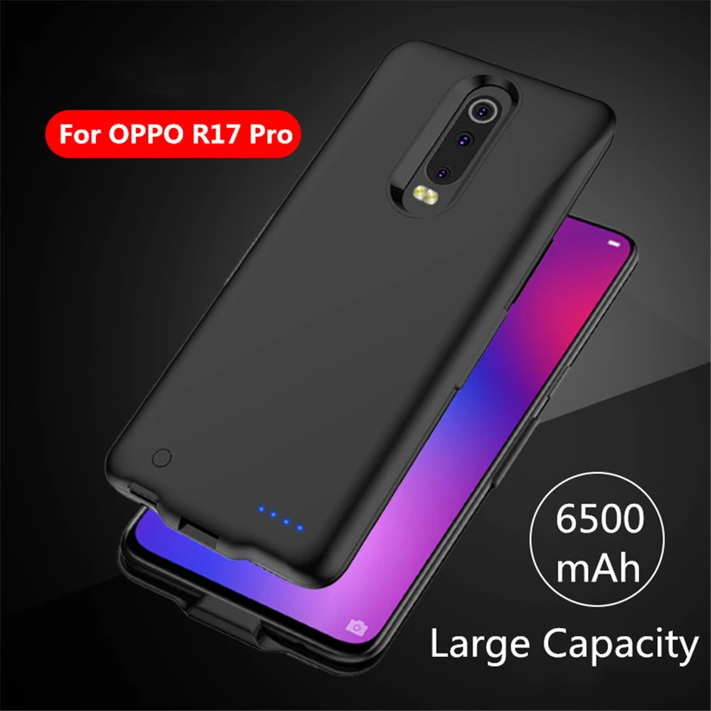 Чехол для зарядного устройства для OPPO R17 Pro, чехол для аккумулятора 6500 мАч, чехол для зарядного устройства