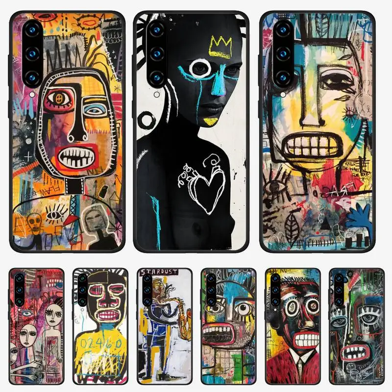Чехол с изображением граффити Джинса Мишеля Basquiat для Huawei P9 P10 P20 P30 P40 Lite Pro P Smart 2020