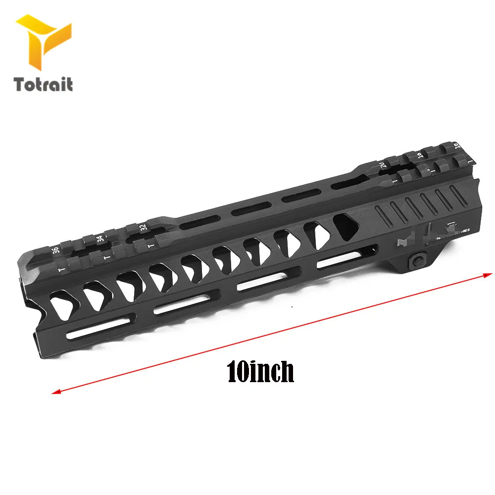 TOtrait Тактический 7/10/12/15 дюймов поплавок Handguard Пикатинни Airsoft M4 Handguard карабин квадратным носком для охоты черный