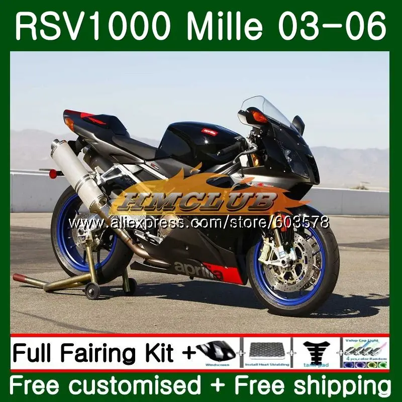 Набор для ухода за кожей Aprilia Mille RSV 1000 R RR 2003 2004 2005 2006 42CL. 63 Цвета RSV1000RR RSV1000R 1000R RSV1000 03 04 05 06 обтекатель - Цвет: No. 1