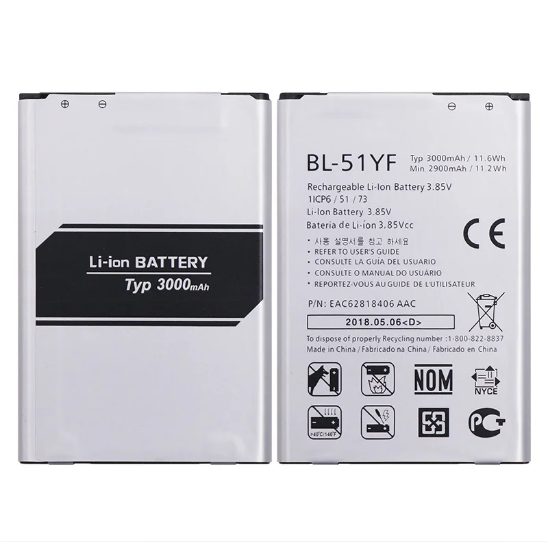 BL-51YF Батарея 3000 мА/ч, для LG G4 H815 H818 H810 VS999 F500 Батарея запасная батарея Высокое качество батарея резервного копирования AKKU
