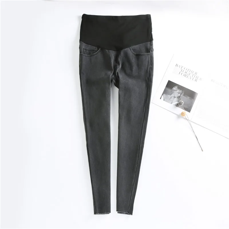 9990# вельветовые плотные теплые джинсы для беременных, зимние джинсовые штаны, Одежда для беременных женщин, обтягивающие брюки для живота