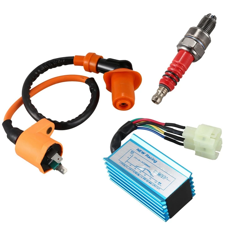 Racing Ignition Coil+Spark Plug+CDI Box For GY6 50cc-150cc 4-Stroke Engines ATV | Автомобили и мотоциклы