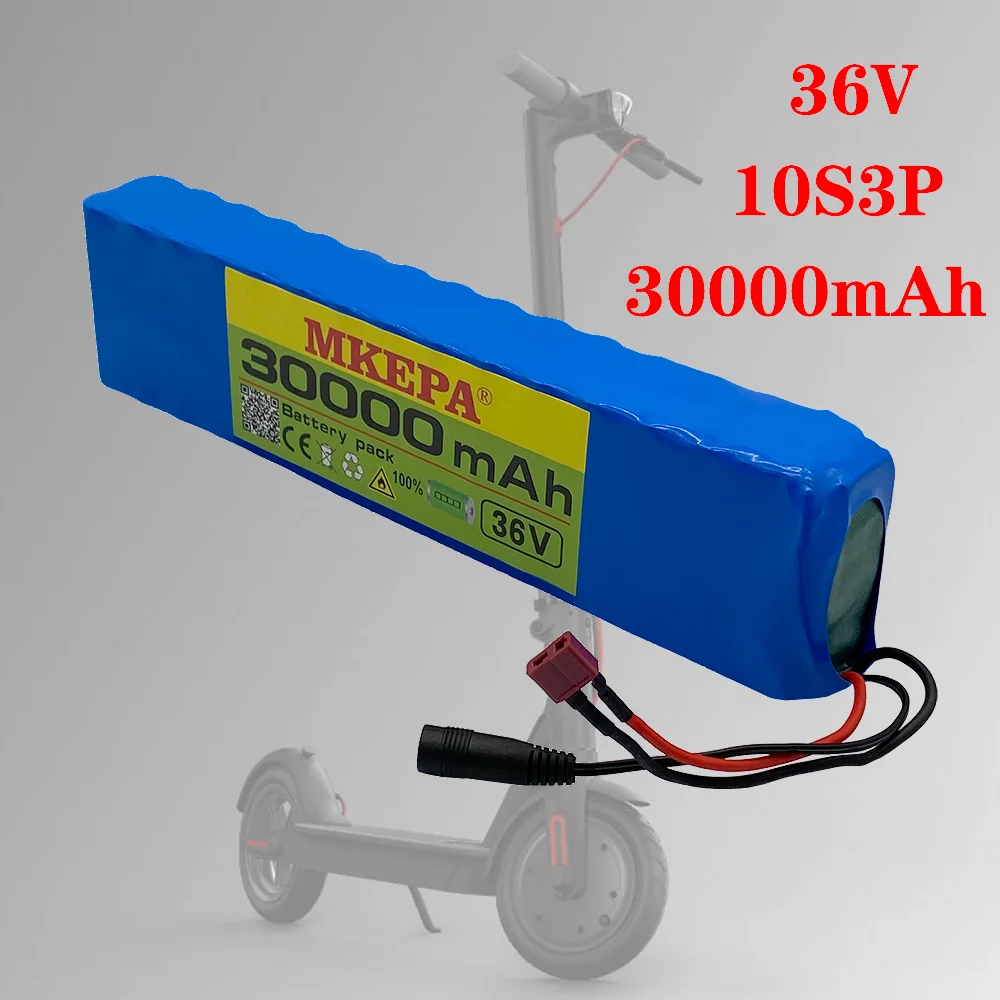 Перезаряжаемый литиевый аккумулятор MKEPA 36 в 30 Ач 18650 10S3P 600 Вт модифицированный