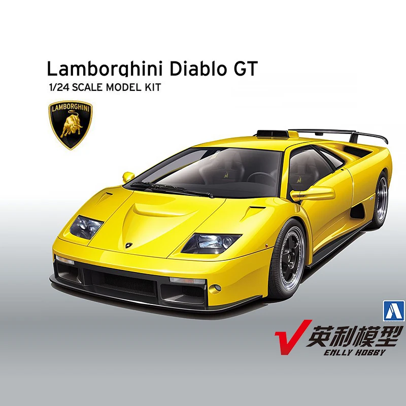 1/24 AOSHIMA Plastic Assembled Car Model Toy Lamborghini Diablo GT Adult Collection DIY Kit #01050 | Игрушки и хобби