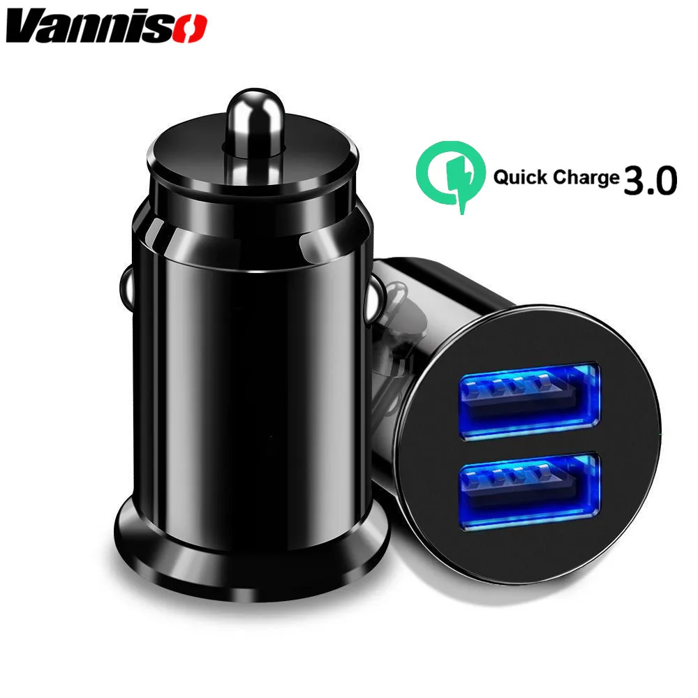 

Mini USB Car Charger With LED Display 3.1A Universal Dual USB Phone Car Charger for xiaomi iPhone X Xr huawei mate 20 adapter