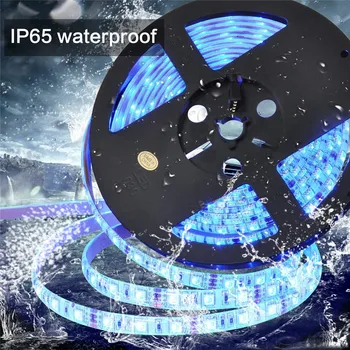 

5M 10M RGB LED Strip Lights 44 Keys IR Control Flexible Ribbon LED Strip Home Decor 5050 Waterproof Lights Strip 3M Tape