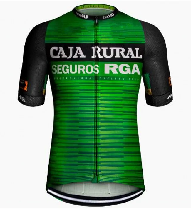 pro team caja rural italy power band Велоспорт трикотажный комплект летняя дышащая одежда для езды на велосипеде MTB Ropa Ciclismo велосипедный Майо гель - Цвет: 19 jersey only
