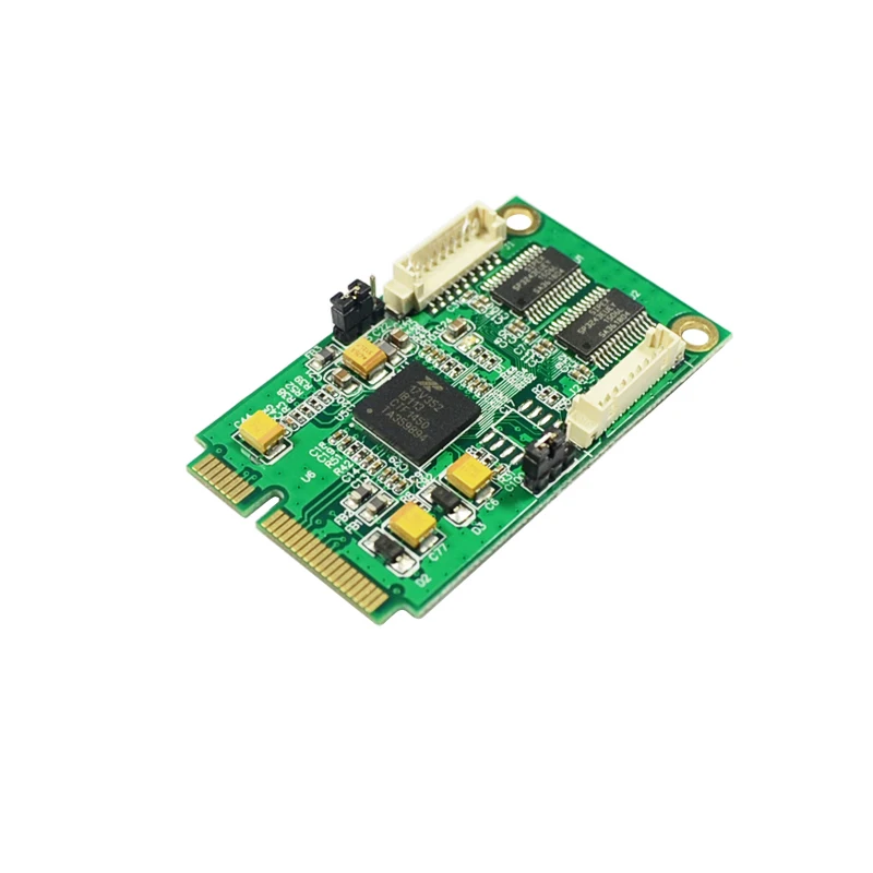Мини PCI Express на 2 порта RS232 последовательная карта COM порт DB9 pin карты расширения EXAR