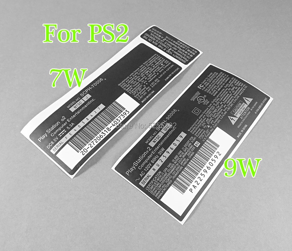 10PCS For PS2 7W 9W sticker for ps2 stickers Lable For PS2 70000 90000