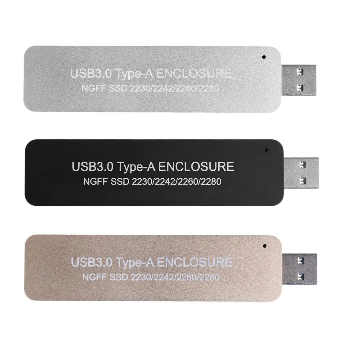 USB 3.0 HDD ̽ TYPE-A M.2 SATA SSD ܺ Ŭ Ȯ ÷ NGFF M2 2230 2242 2260 ڽ ϵ ̺ 