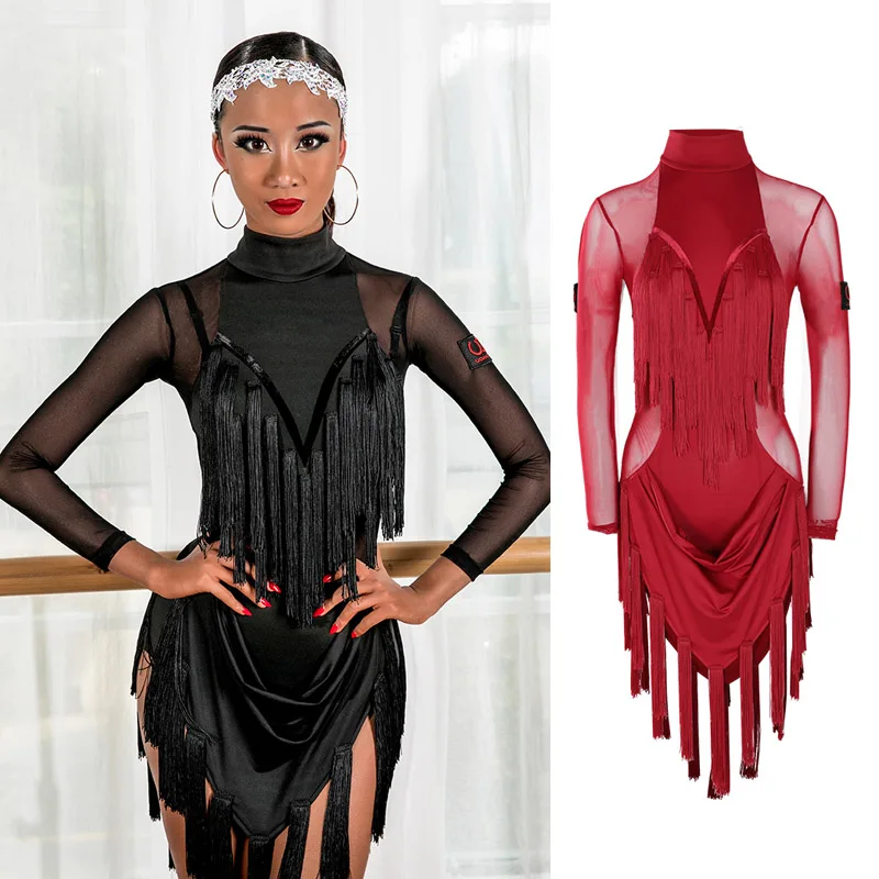 Baile Ropa Vestidos De Baile De Salsa Para Niña, Disfraz De Baile