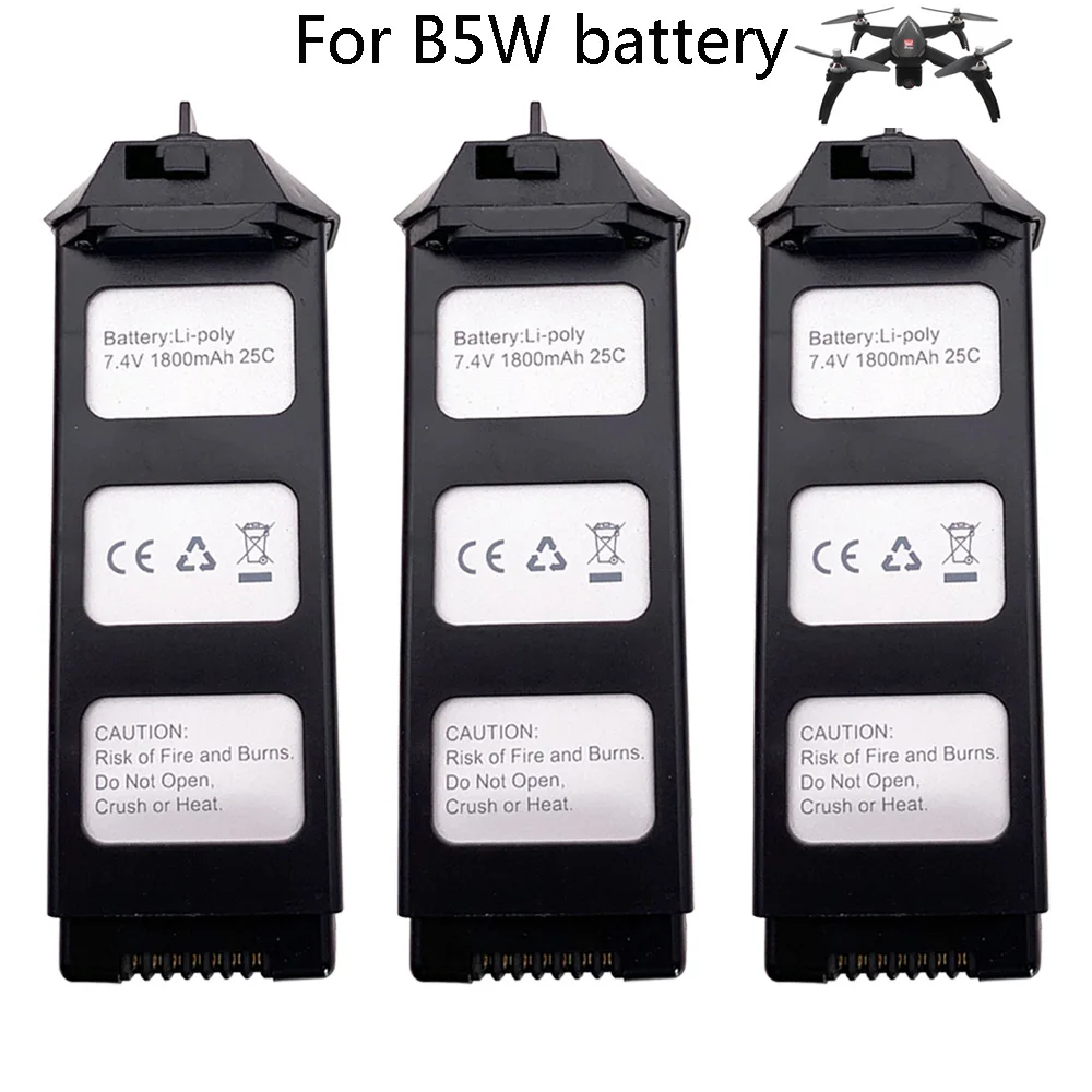 

3PCS/lot 7.4V 1800 MAH Li-Po Battery for MJX Bugs 5W MJX B5W High speed brushless RC Drone Spare Parts Accessories Battery