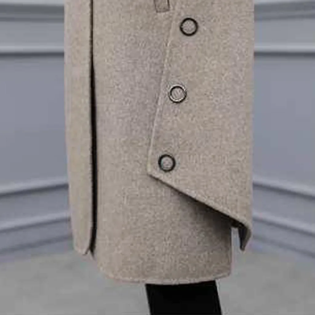 Women Outerwear Overcoat Autumn Winter Jacket New Fashion Long Woolen Coat Women Long Sleeve Slim Solid Female Wool Coats#108