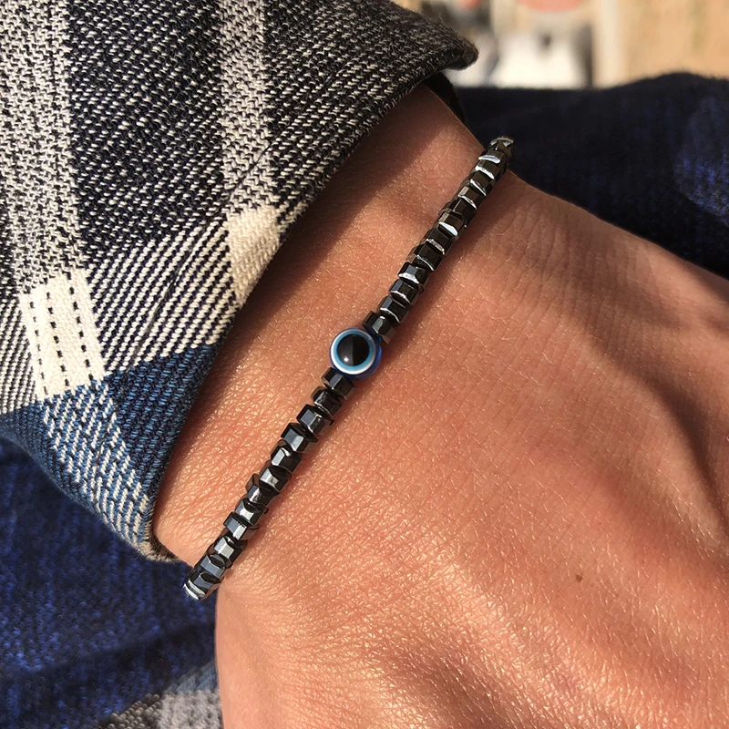 Natural stone bracelet for men hand jewelry