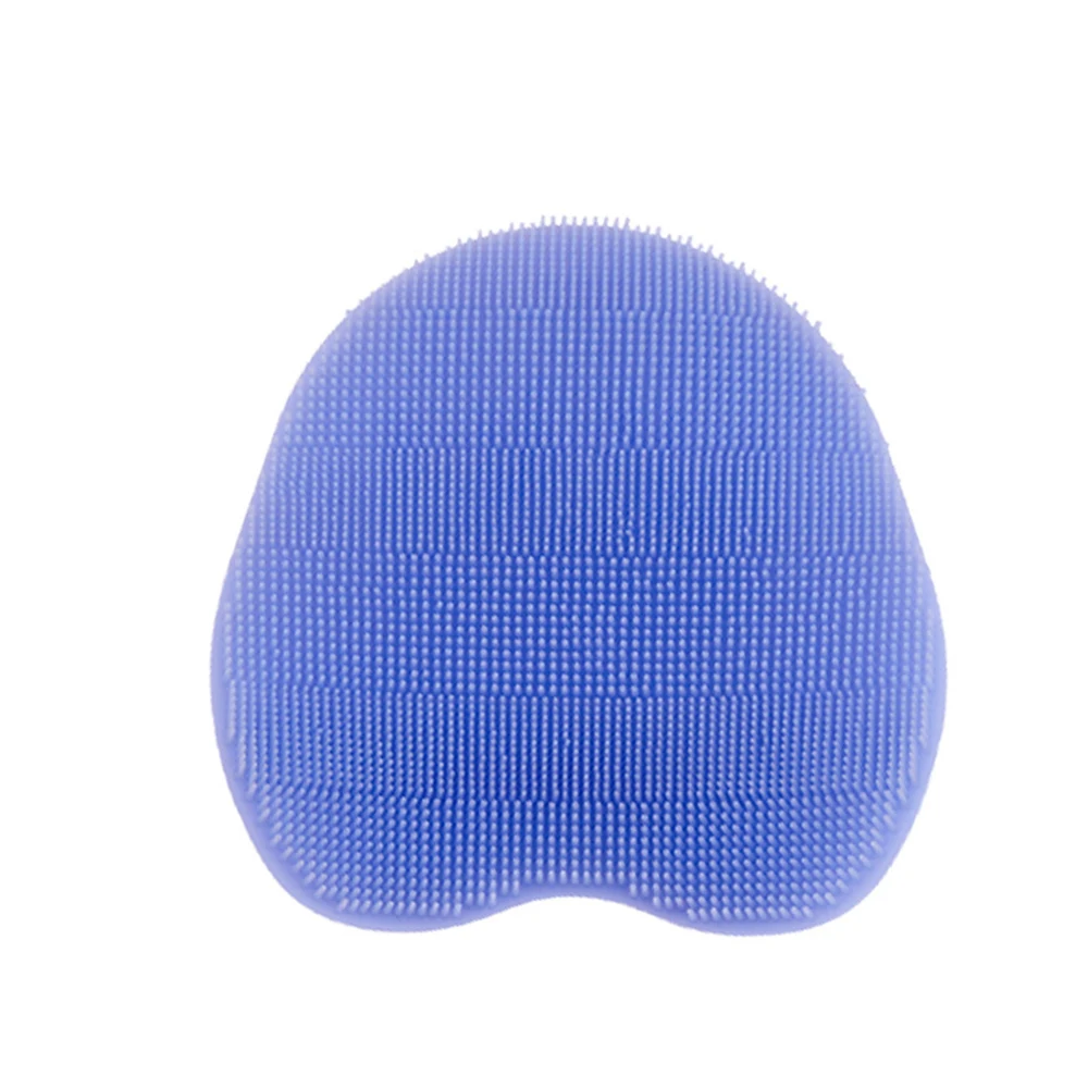 1Pcs Soft Silicone Massage Scrub Gloves For Peeling Body Bath Brush Exfoliating Glove Footbrush for the Bath Body Brush New - Цвет: Purple