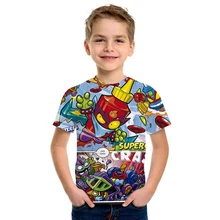 2020 New Fashion T Shirt Summer Short Sleeve O-neck Tshirt Superzings Tees For Baby Boys Kids Casual Cartoon Tops Girls T-shirt 2020 New Fashion T Shirt Summer Short Sleeve O-neck Tshirt Superzings Tees For Baby Boys Kids Casual Cartoon Tops Girls T-shirt