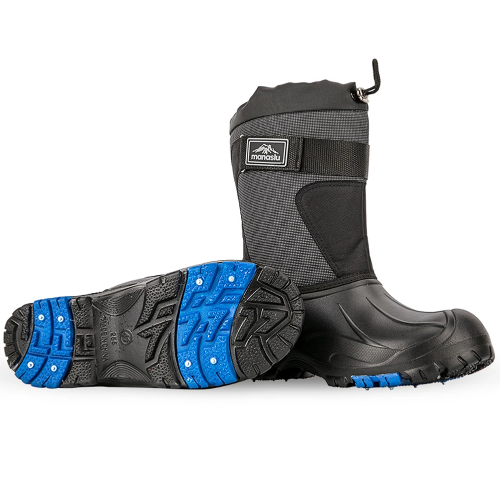 Мужские зимние Утепленные ботинки на любую погоду; зимние водонепроницаемые Нескользящие ботинки для рыбалки и активного отдыха