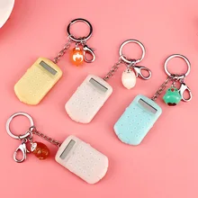 Современные акриловые флип электронный калькулятор металлические брелки практичный Автомобильный Брелок Сумочка кулон подарок