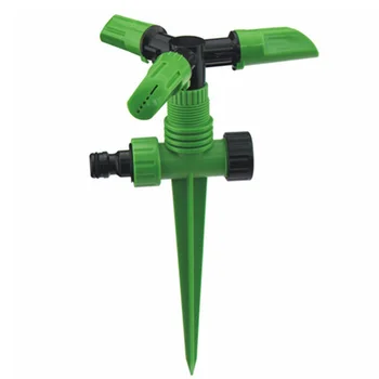 

Lawn Garden Watering Sprinkler Sprayer 360° Rotating 3 Nozzle Hose Irrigation