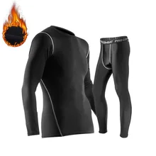 Комплекты термобелья с добавлением пуха, мужские кальсоны, компрессионное нижнее белье, зимняя одежда, мужские леггинсы, быстросохнущие
