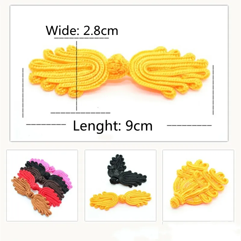Boutons Fermoirs Grenouille Chinois Style Fleur - Pour Cheongsam, Cardigan, Costume Traditionnel, Couture - 11