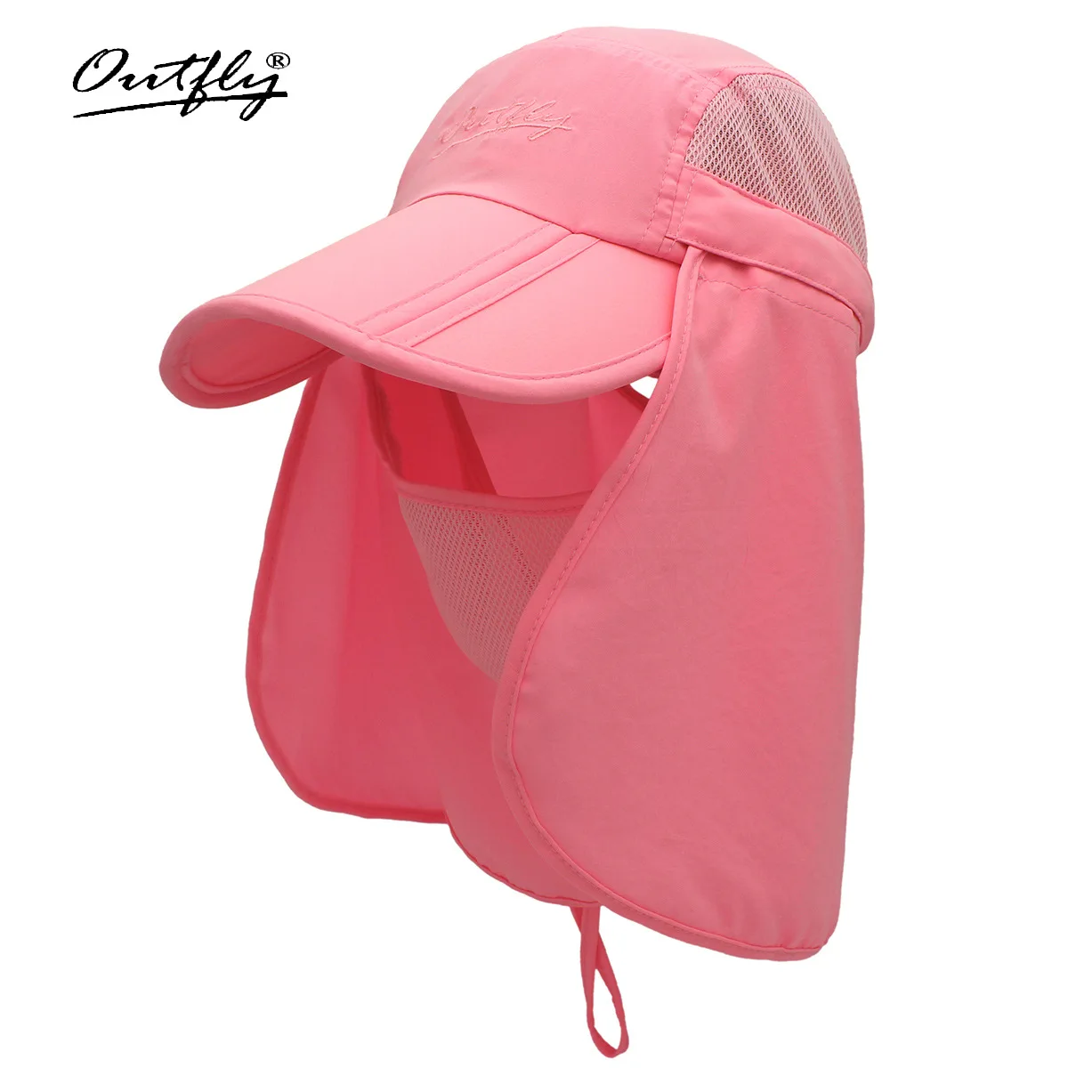 Outfly 360 градусная Кепка для защиты от ультрафиолета наружная шляпа солнцезащитная Кепка быстросохнущая Солнцезащитная шляпа дочерний родитель-детский козырек - Цвет: Фиолетовый