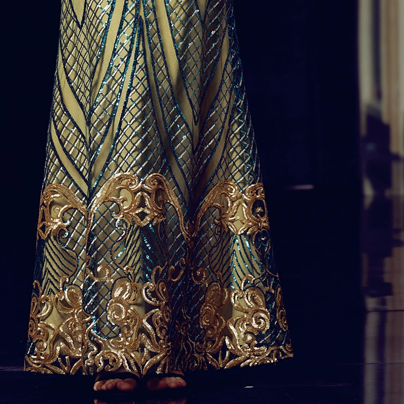 BacklakeGirls/вечернее платье с блестками с длинными рукавами высокого класса Vestido De Ver O Vestido De Noite Casamento на молнии сзади