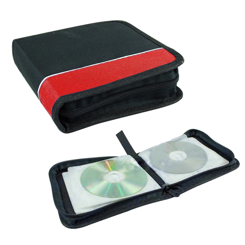 40 дисков наружные аксессуары Ткань Оксфорд Портативный большой емкости для переноски CD сумка держатель альбома для хранения автомобиля DVD застежка-молния
