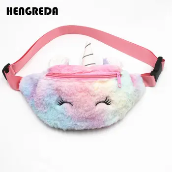 

Kids Fur Fanny Pack Girls Plush Waist Bag Travel Cute Bum Bag Fashion Crossbody Shoulder Bag Pocket Purse for Kids Girls Boys