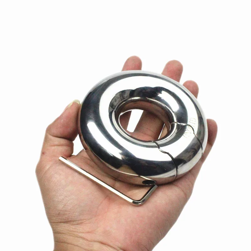 Кулон для пениса из нержавеющей стали съемное кольцо мошонки увеличивающее