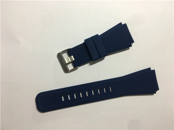 navy blue Ремешок для samsung gear S3 Frontier galaxy watch 46 мм силиконовый смарт-ремешок 22 мм браслет для часов huawei watch gt 2 ремешок - Цвет ремешка: navy blue