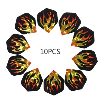 

10x Nice Darts Flight Throwing Toy Dart Flights Laser Reflective New