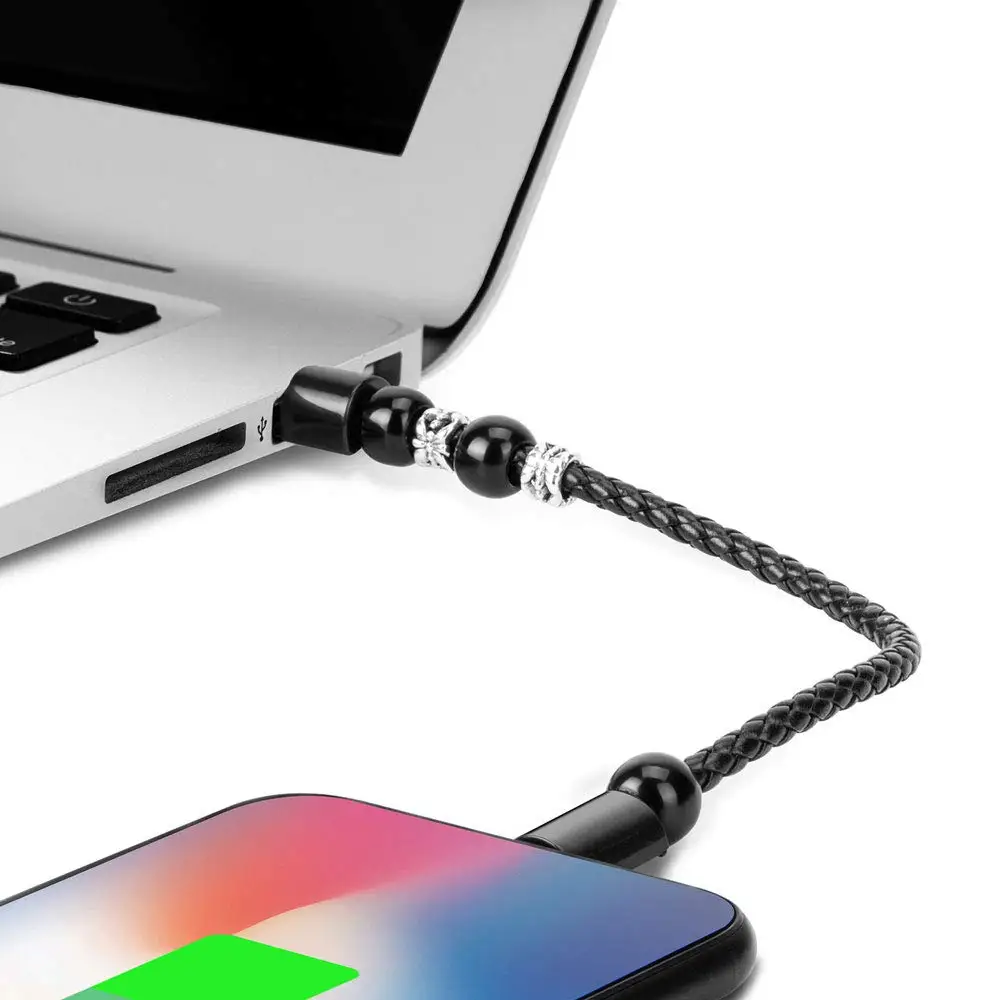 Usb-кабель для зарядного устройства, креативный usb-кабель для зарядного устройства, прочный кожаный тканый портативный кабель для зарядного устройства, магнитная зародка