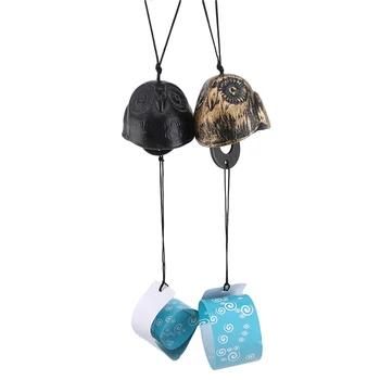 

Retro Cast Iron Wind Chime Hanging Ornaments Small Eagle CLASSIC Japanese Style Temple Small Bell Birthday Gift Decor