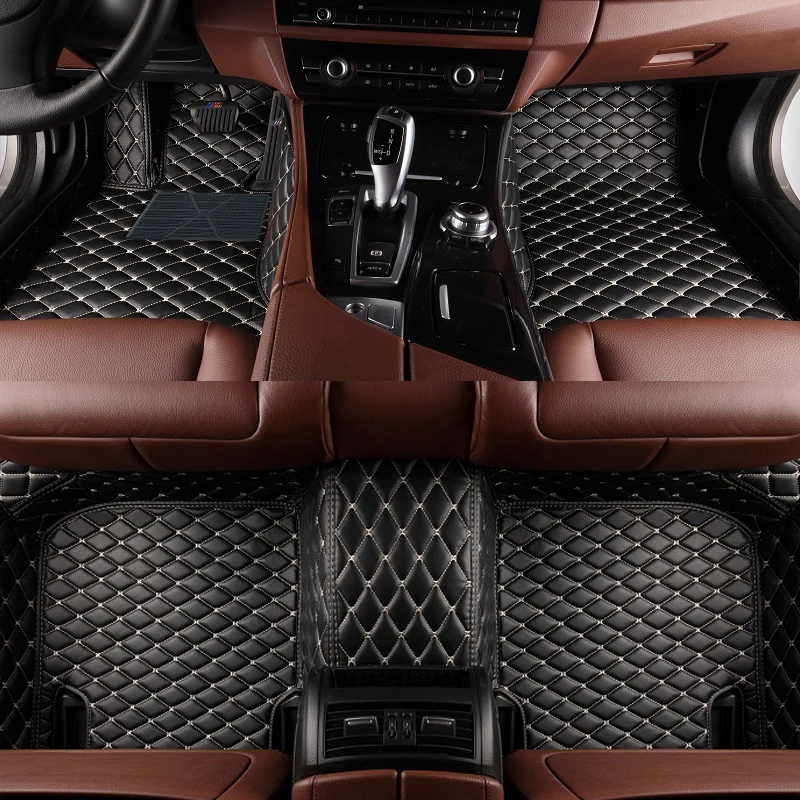 Автомобильные коврики для Toyota Fortuner 4Runner HiLux Sequoia Zelas Venza стильные кожаные Коврики