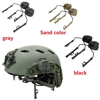 

Military Peltor Helmet Headset Bracket and Fast Ops Core Helmet FAST ARC Rail Adapter for Airsoft Headphones comtac i ii iii BK