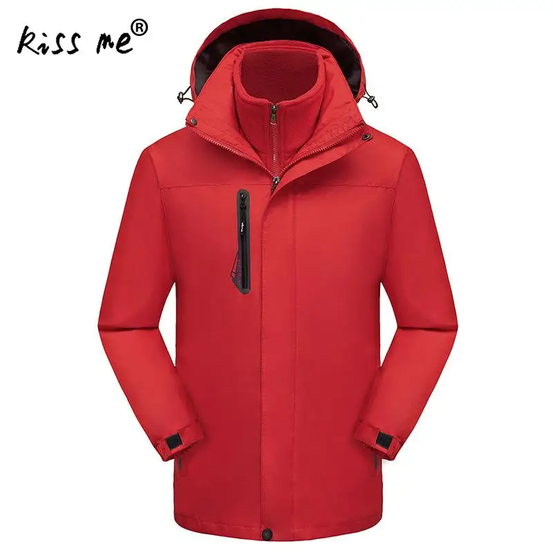 

Plus Size Mens Softshell Hiking Jackets Waterproof Windproof Outdoor Camping Trekking Climbing Coat Thicken Camping Jacket