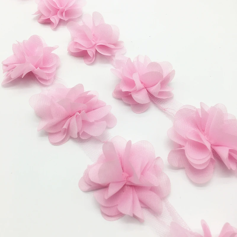 1yard 12pcs Chiffon Fabric for Wedding Dress DIY Sewing