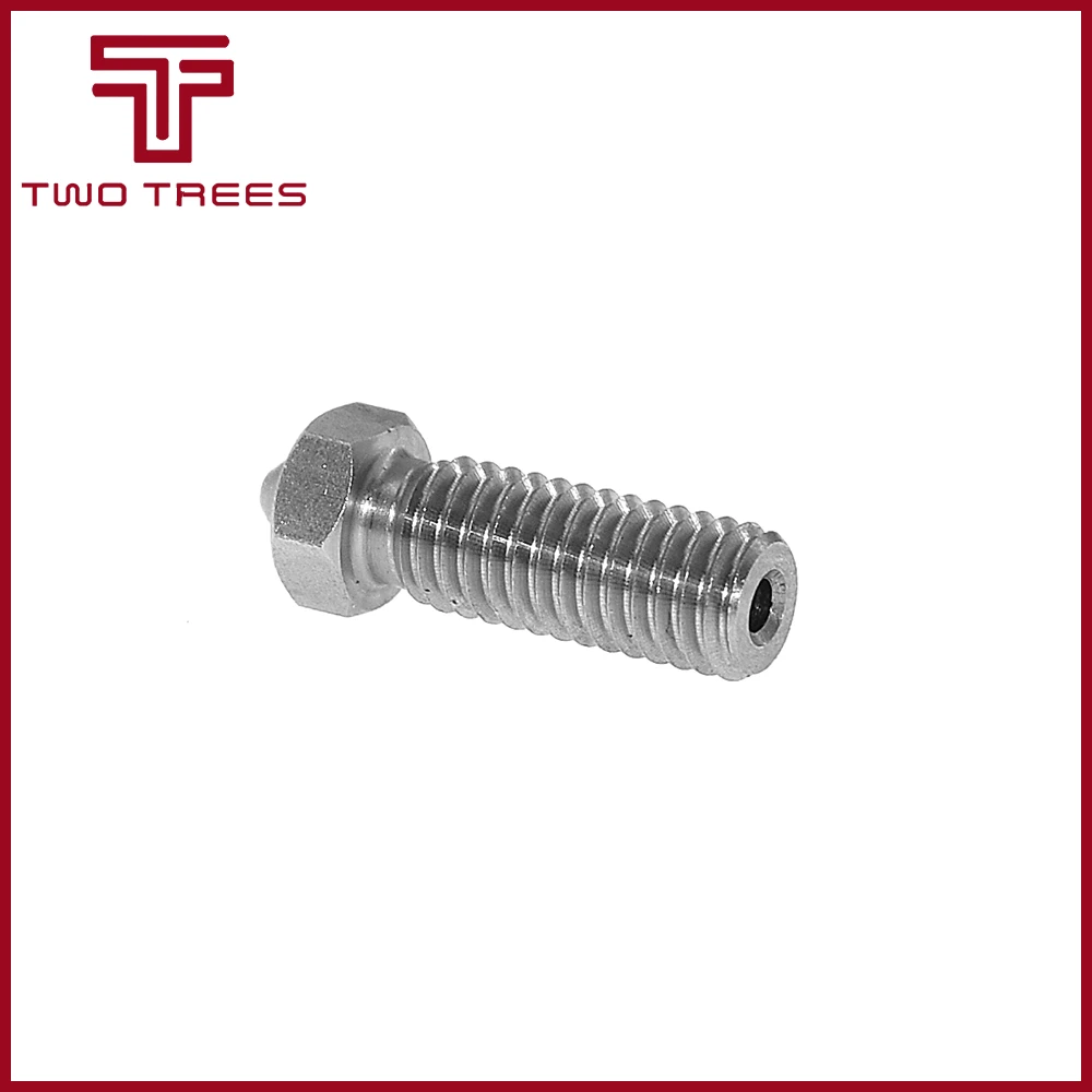 All metal Stainless steel Volcano Nozzle 0.4mm0.6mm0.8mm1.0mm1.75mm 3mm Lengthen Crater hotend For 3D Printer PLAABS (5)