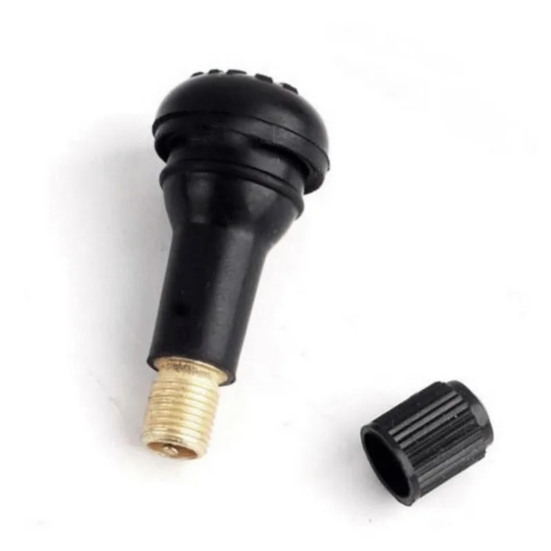 

10pcs TR413 45mm Car Valve Snap In Rubber Tubeless Tire Valve Cap Wheel Stem Vacuum Nozzle Rim Hole Car Tire Wheel Accessories