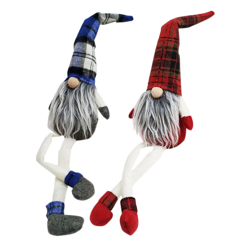 

Long Leg Sitting Tomte Christmas navidad Gnome Doll Decorations Tabletop Santa Ornaments Holiday Present