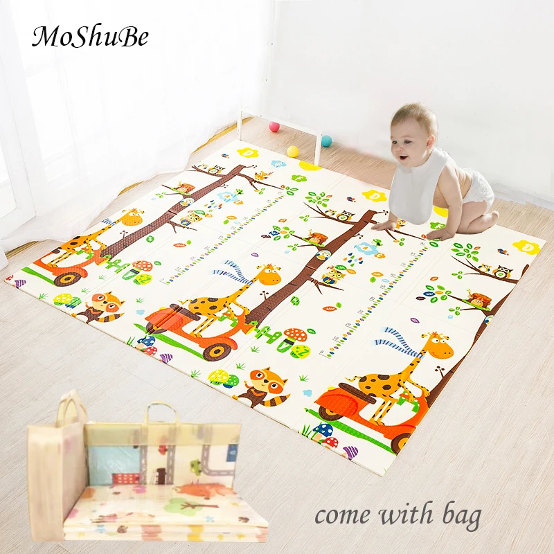 Baby Crawling Rug Kids Children Game Play Mat Soft Cotton Carpet Blanket Playmat 