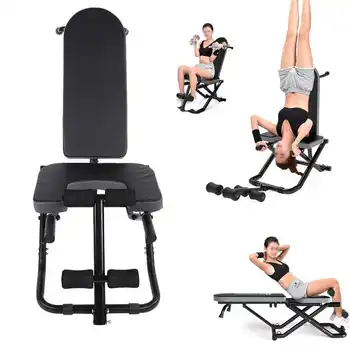 

Home Use Multi-functional Fitness Yoga Inversion Table Chair Folding 150KG Heavy Duty Massager Chair Oversea Warehouse