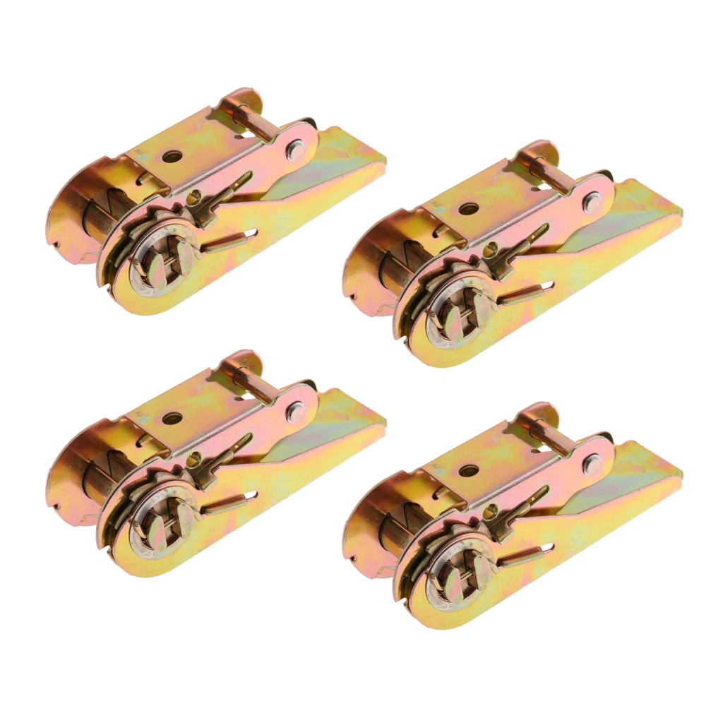 Universal 1' Handle Ratchet Tie Down Lashing Trailer Spare Accessories x4pcs