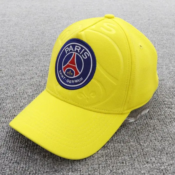 Футбольный клуб PSG бейсболка футбольная команда логотип Регулируемая Кепка для любителей футбола Snapback Кепка - Цвет: Цвет: желтый