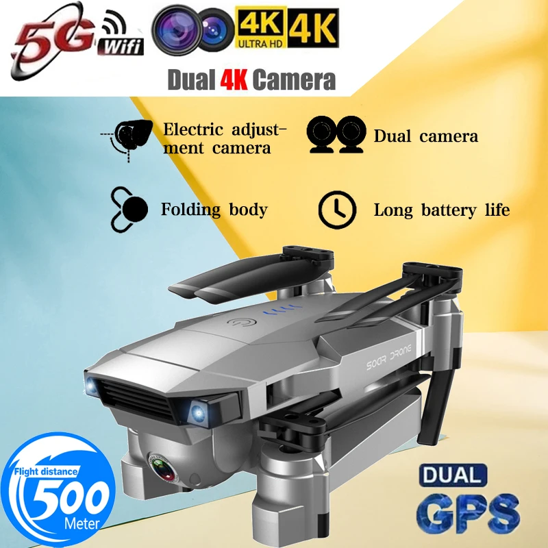 SG907 Квадрокоптер gps Дрон с 4K HD двойной камерой Широкий угол анти-встряхивание Wi-Fi FPV RC складные дроны Профессиональный gps Follow Me