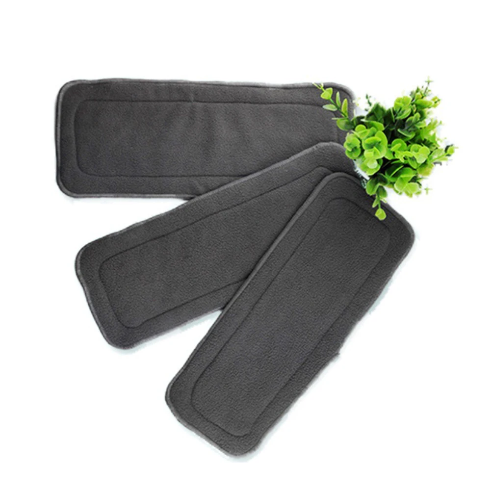 

Bamboo Charcoal Reusable Diaper Bamboo Cotton Hemp Cloth Diaper Nappy Changing Mat Microfiber Nappy Liners Washable Hot Sale